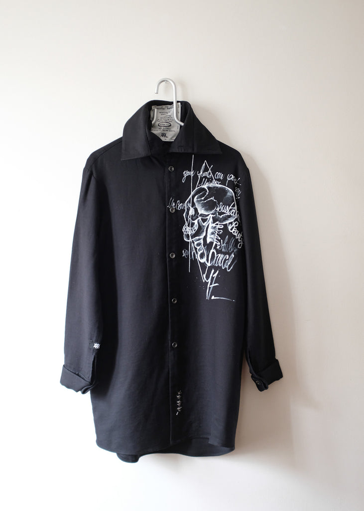 Black hand painted shirt - Private Sales 25