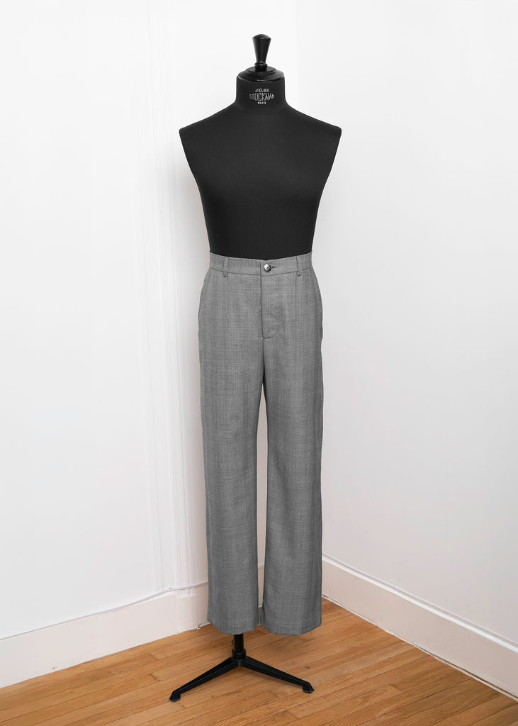 Gray wool pants