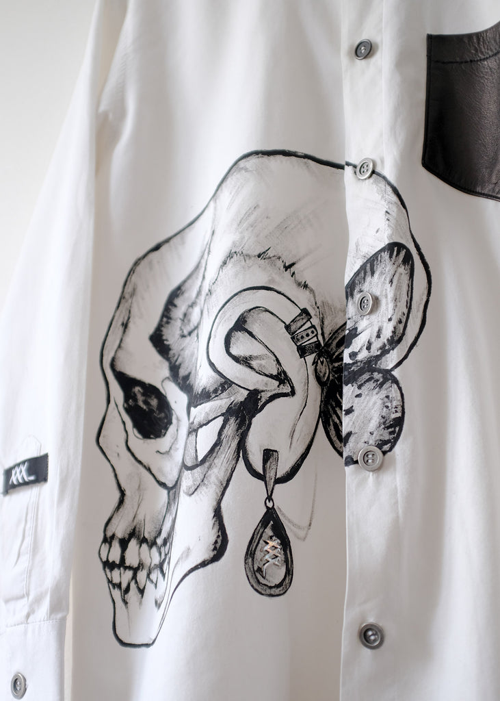 Hand-painted white shirt - Private Sales 25