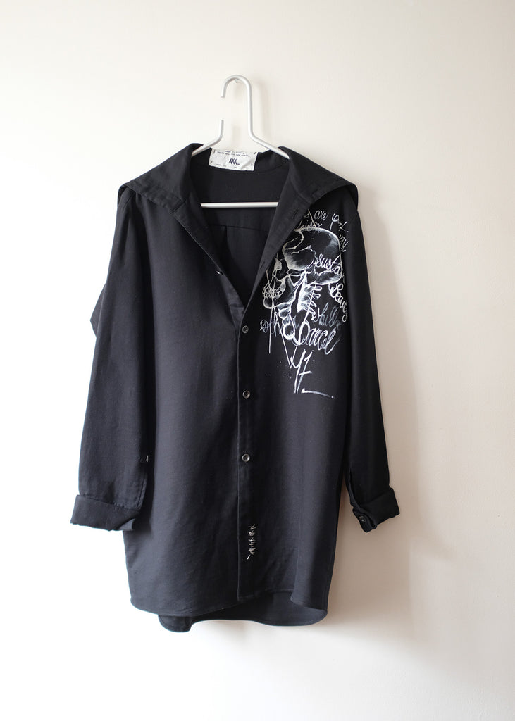 Black hand painted shirt - Private Sales 25