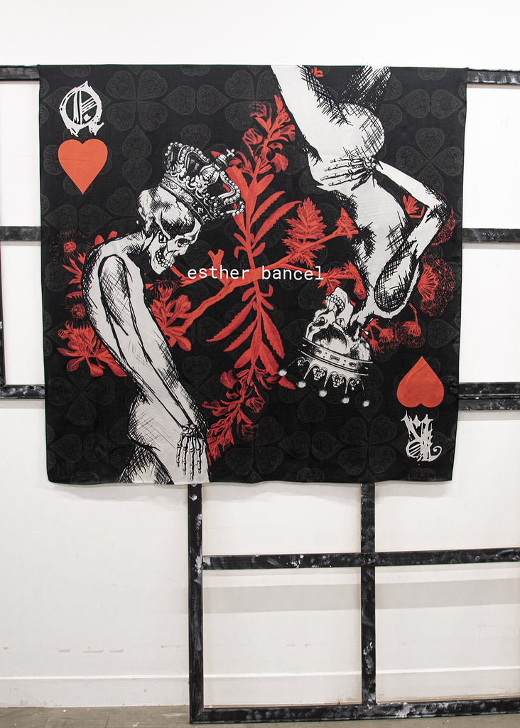 Marie-Antoinette_ silk scarf | 136cm