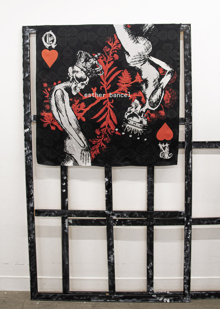 Marie-Antoinette_ silk scarf | 91cm